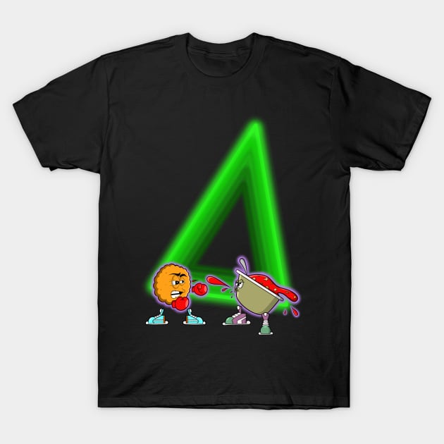 Food Fight T-Shirt by Art by Nabes